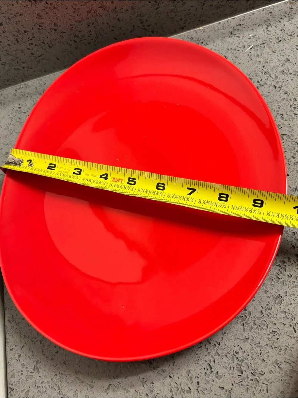 Sweese Red Porcelain Plates Vibrant Red - Set of 3